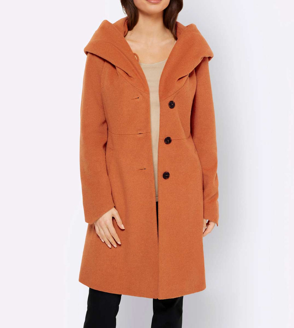 Пальто, цвета мандарина - Ashley brooke фото 3
