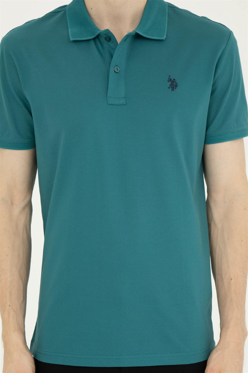 Мужская темно-зеленая футболка - U.s. polo assn фото 6