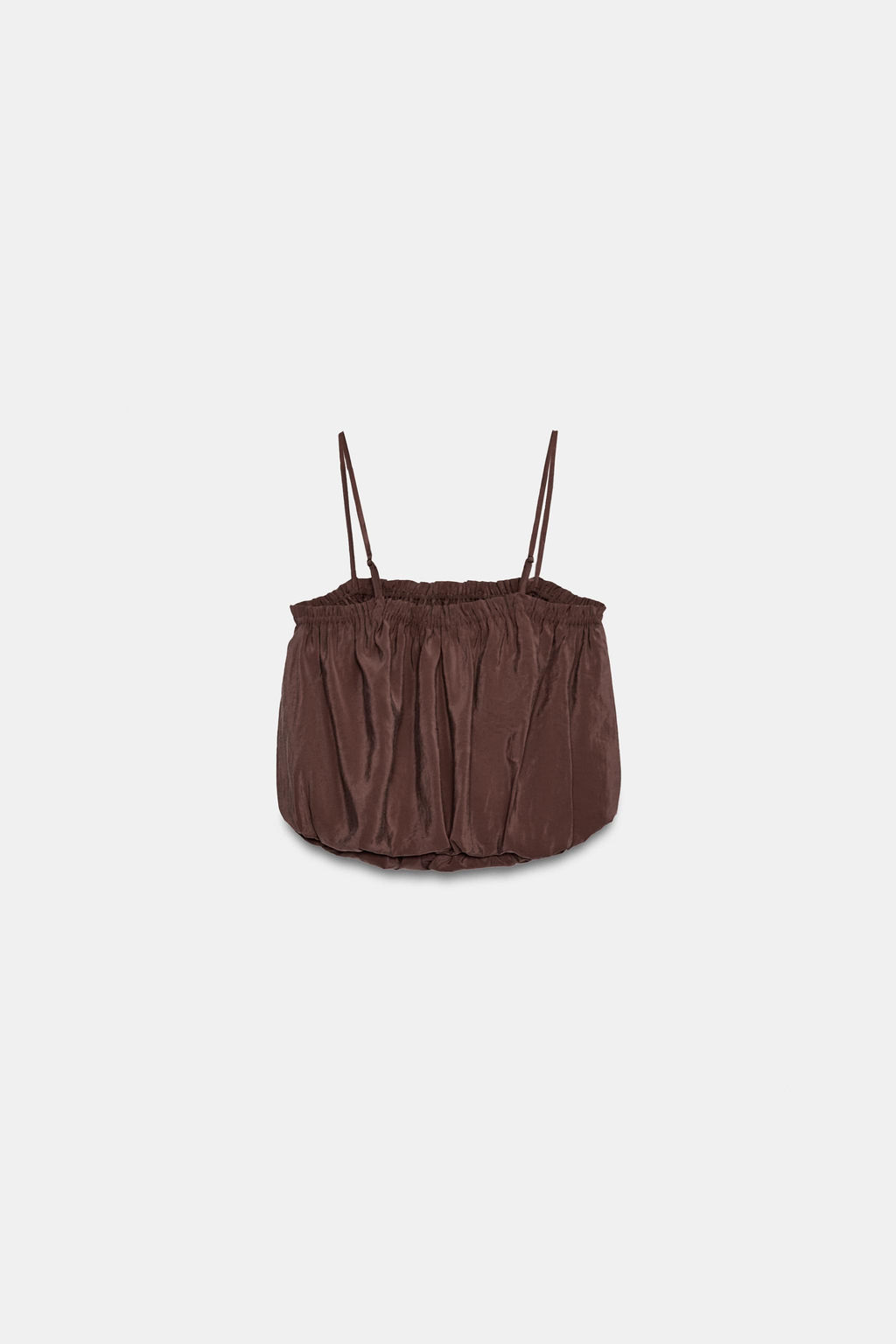 TOP TIRANTES GLOBO / Marr?n - Zara фото 7