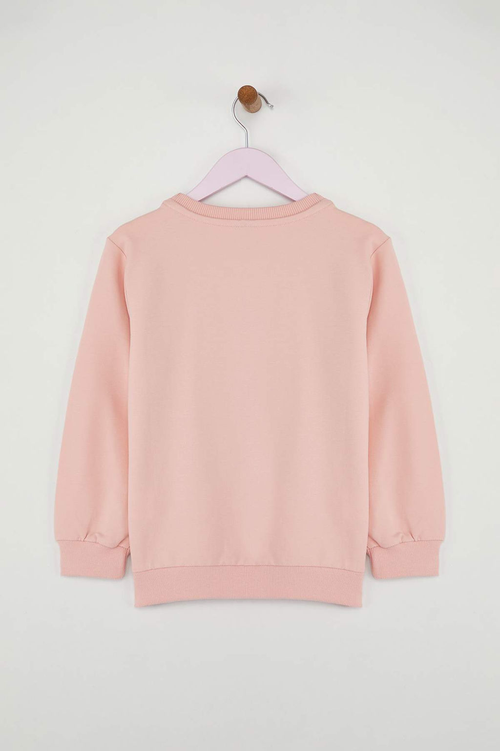 Pembe-Ekru K?z Cocuk Mevsimlik-Ince Bisiklet Yaka 2li Basic Orme Sweatshirt TKDAW25SW00000 - Trendyolmilla фото 24