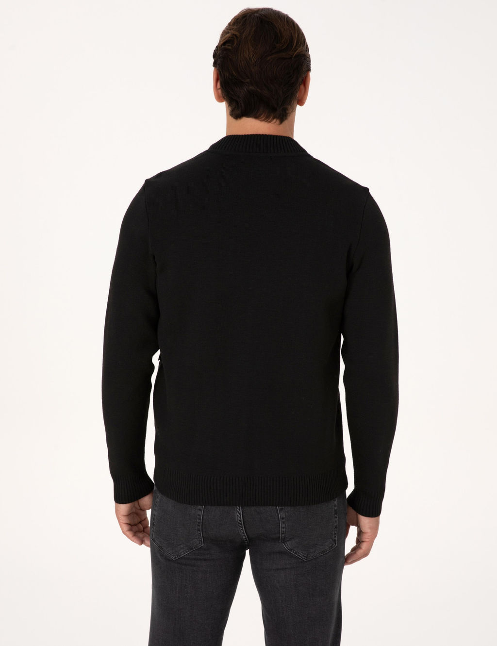 Siyah Regular Fit Triko H_rka - Cacharel фото 5