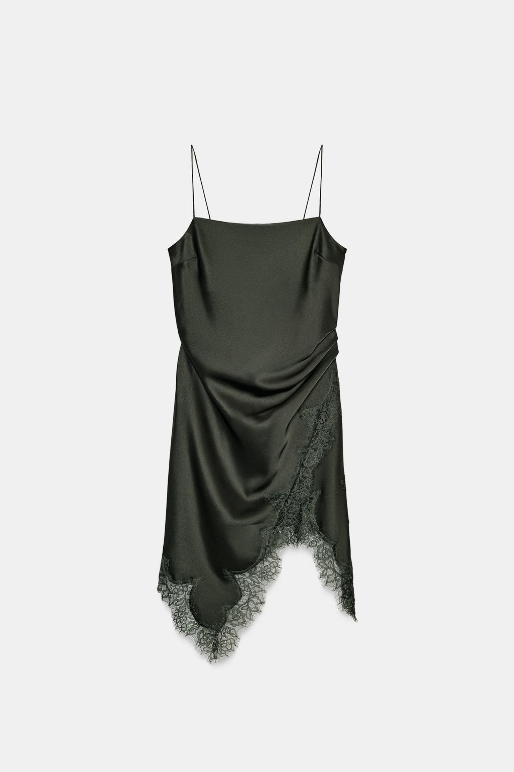 ZW COLLECTION LACE-TRIMMED CAMISOLE TOP - Zara фото 5