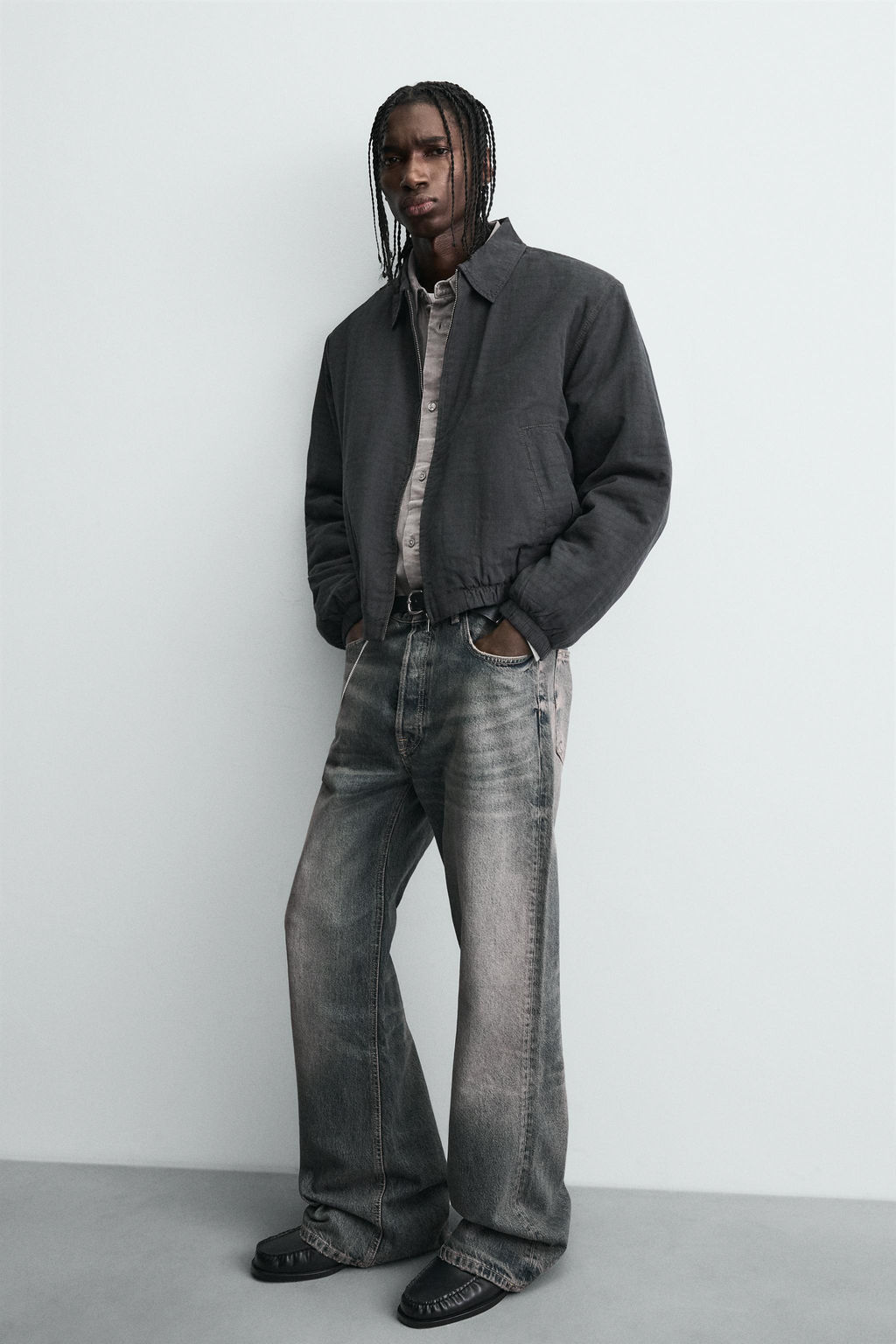 TEXTURED QUILTED JACKET - Zara фото 7