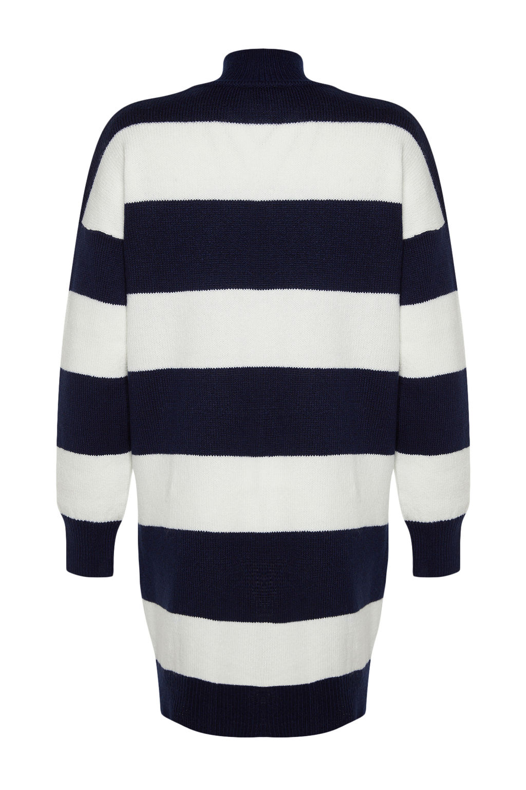 TRENDYOLMILLA Lacivert Mini Triko Genis Kal?p Dik Yaka Kazak Elbise TWOAW24EL00059  фото 8