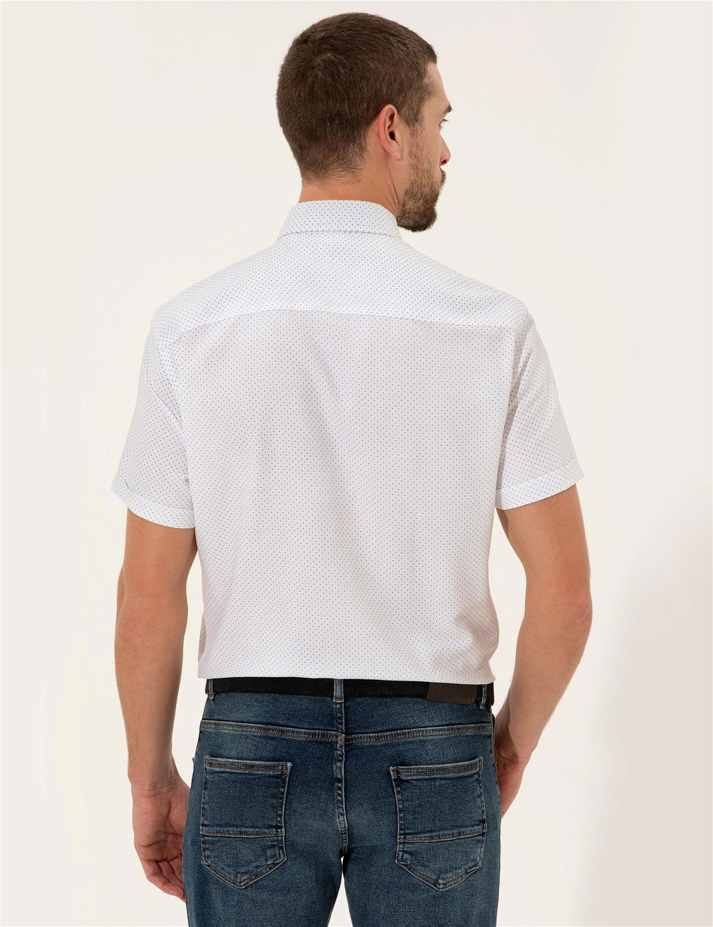 Beyaz Regular Fit K_sa Kollu G_mlek - Pierre cardin фото 5