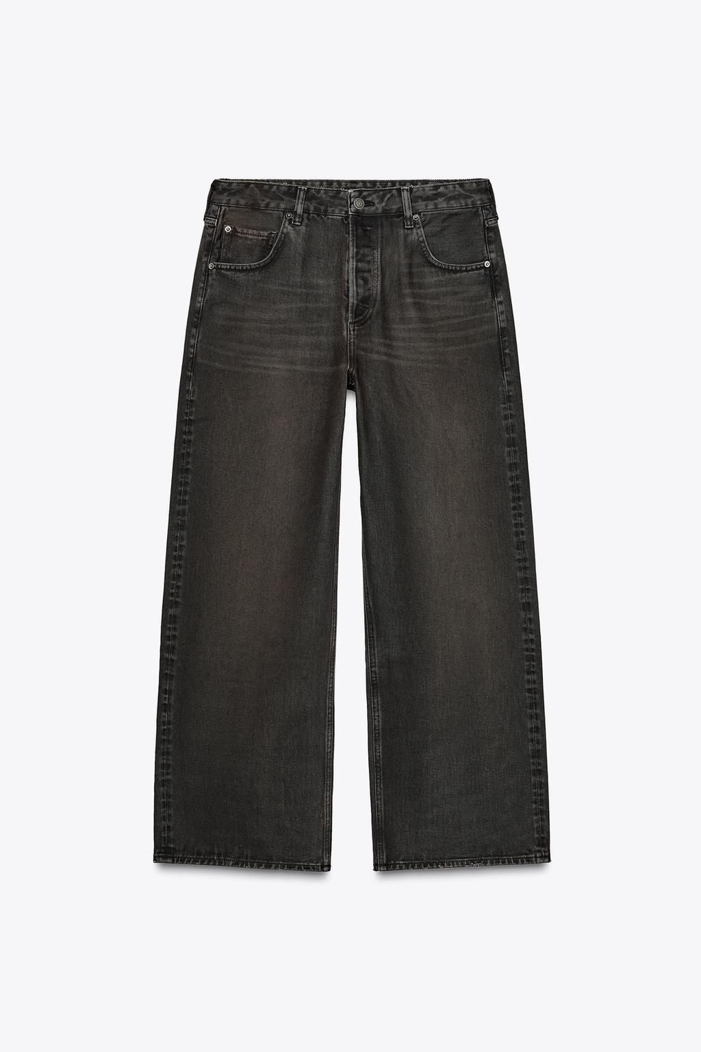 ZW COLLECTION STRAIGHT-LEG MID-RISE JEANS - Zara фото 2