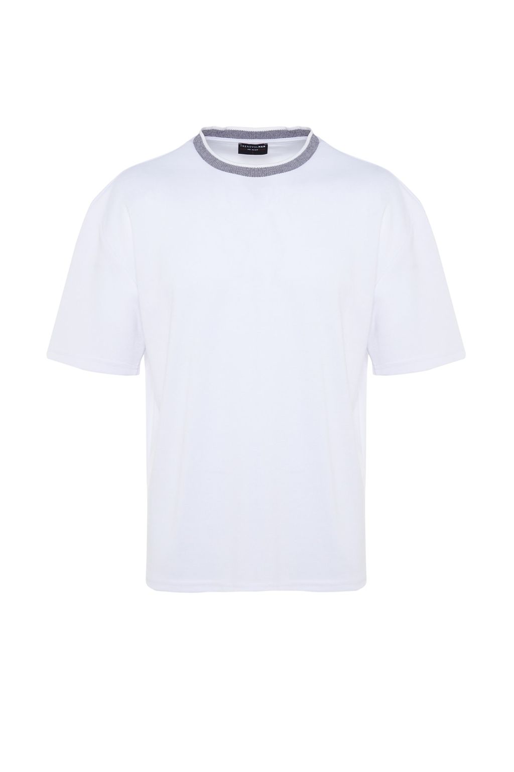 TRENDYOL MAN Premium Tas Oversize/Genis Kesim Triko Bantl? Dokulu Pike T-Shirt TMNSS23TS00079 - Trendyolmilla фото 24