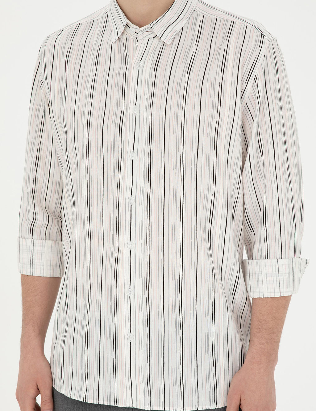 Рубашка Pierre Cardin Slim Fit черная