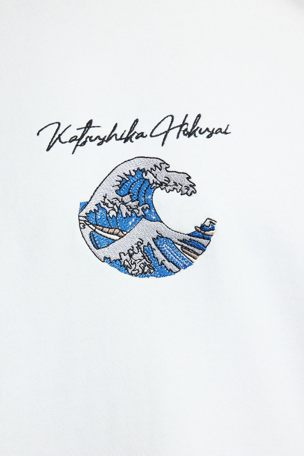TRENDYOL MAN Un?sex Ekru Regular/Normal Kesim Hokusai Orijinal Lisansl? Kapusonlu Sweatshirt TMNAW25SW00127 - Trendyolmilla фото 4