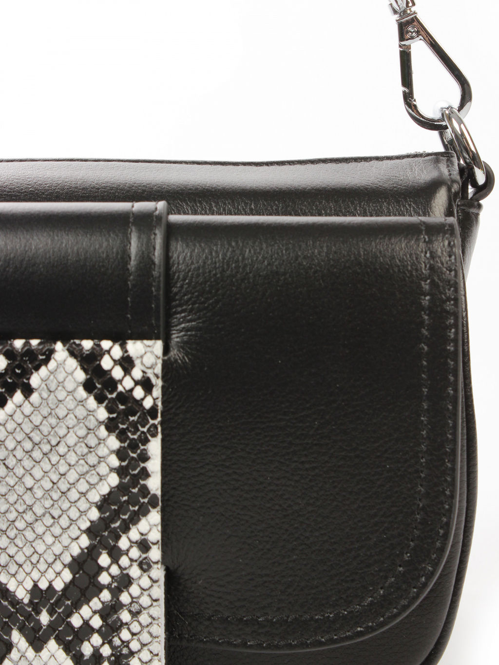 LACCOMA сумка АС2228Ш-черный натуральная кожа хлопок фото 5