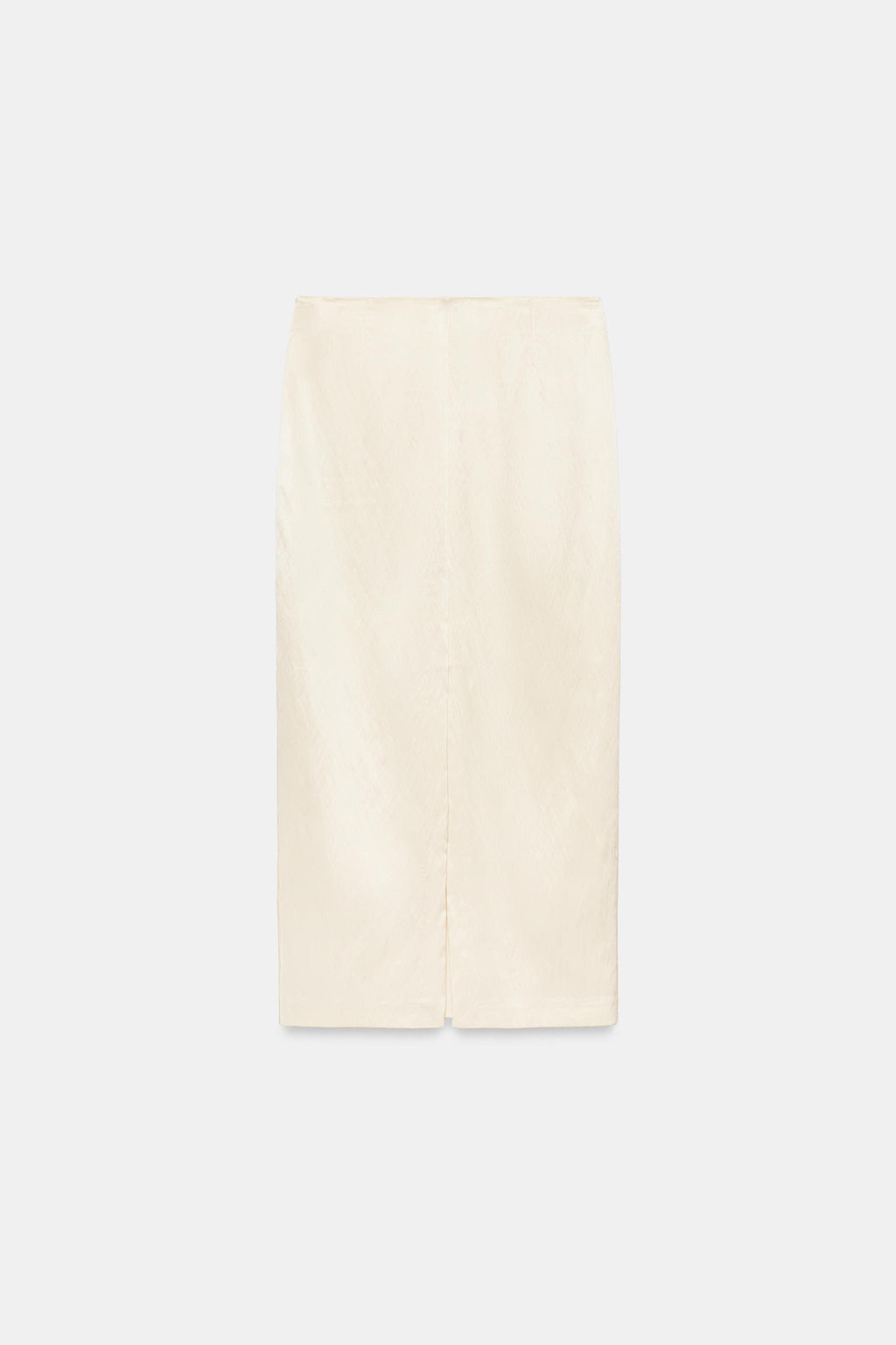 FALDA MIDI SATINADA / Beige - Zara фото 3
