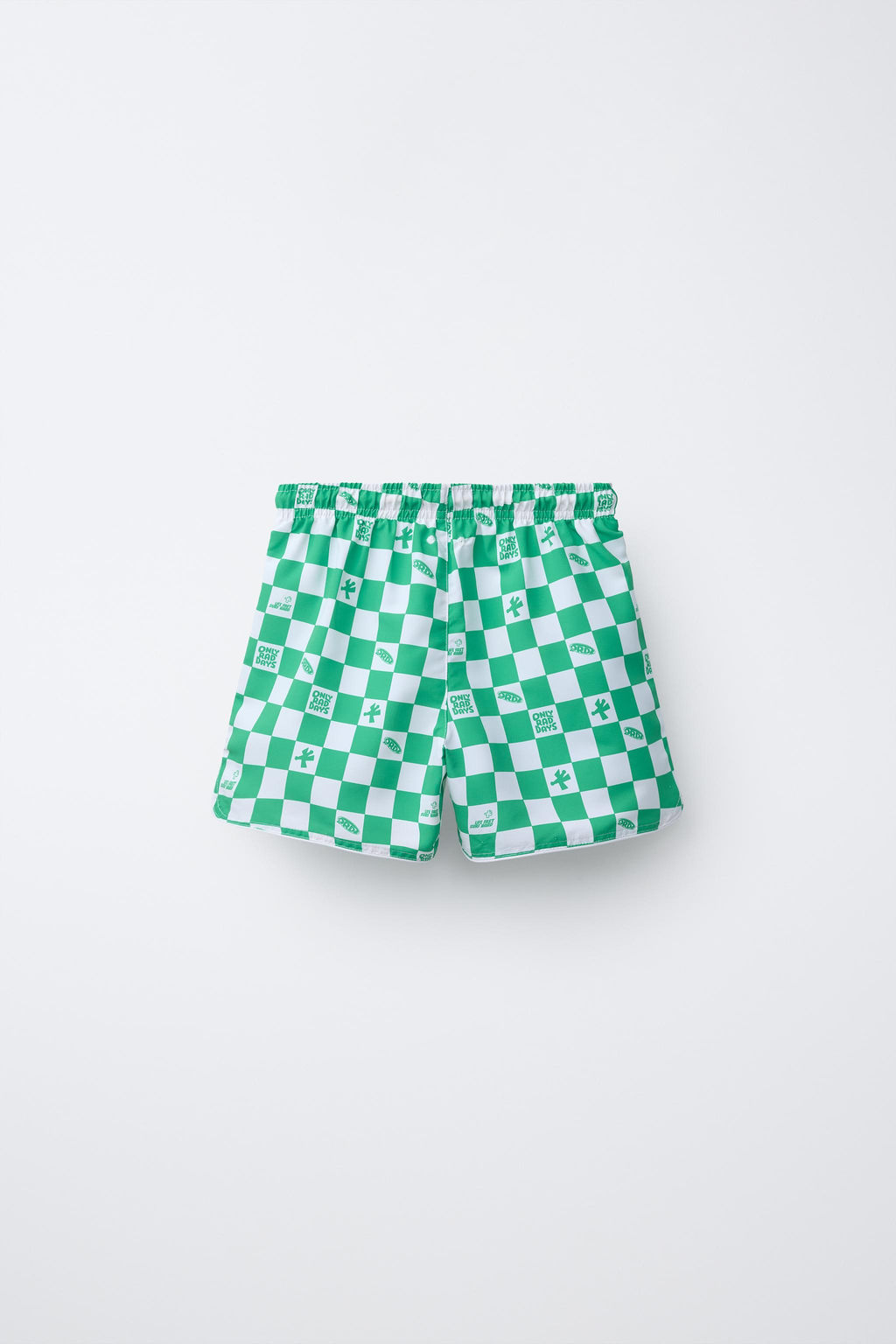6-14 A?OS/ BA?ADOR CUADRO DAMERO LOGO ENGOMADO / Verde - Zara фото 2