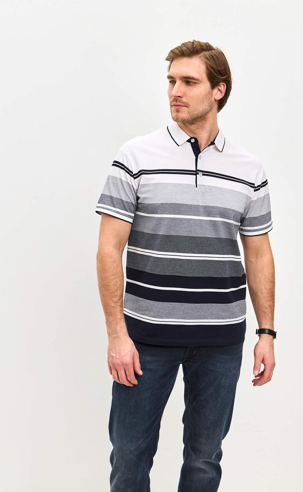 Футболка-поло F511-07-706 white - Fine joyce фото 10