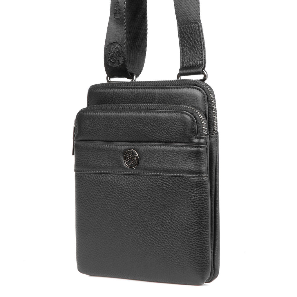 4009-4 black, Мужская кожаная сумка, Barcelo Biagi