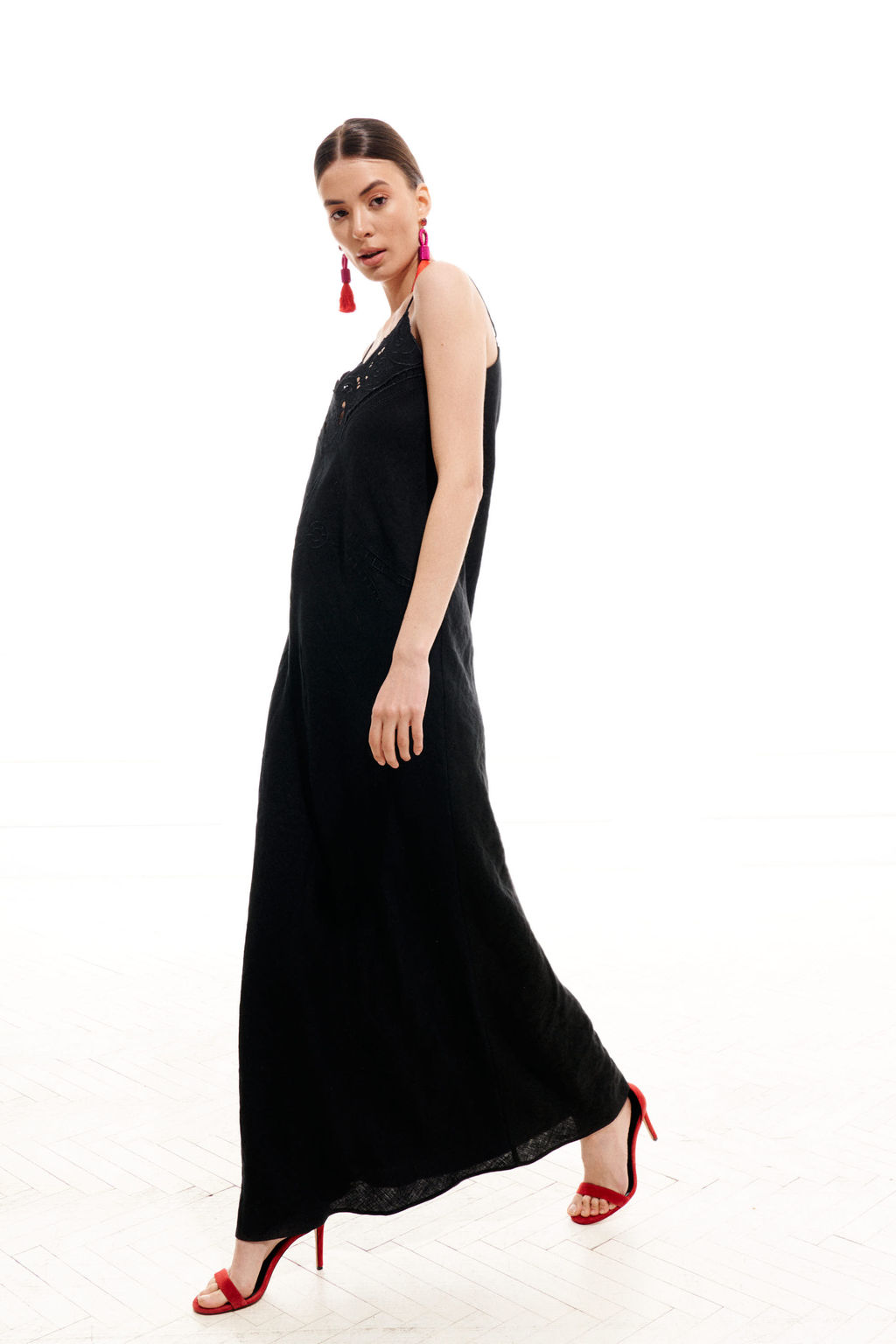 Платье - комбинация 1022 (Лен - 100%) - Elletto фото 12