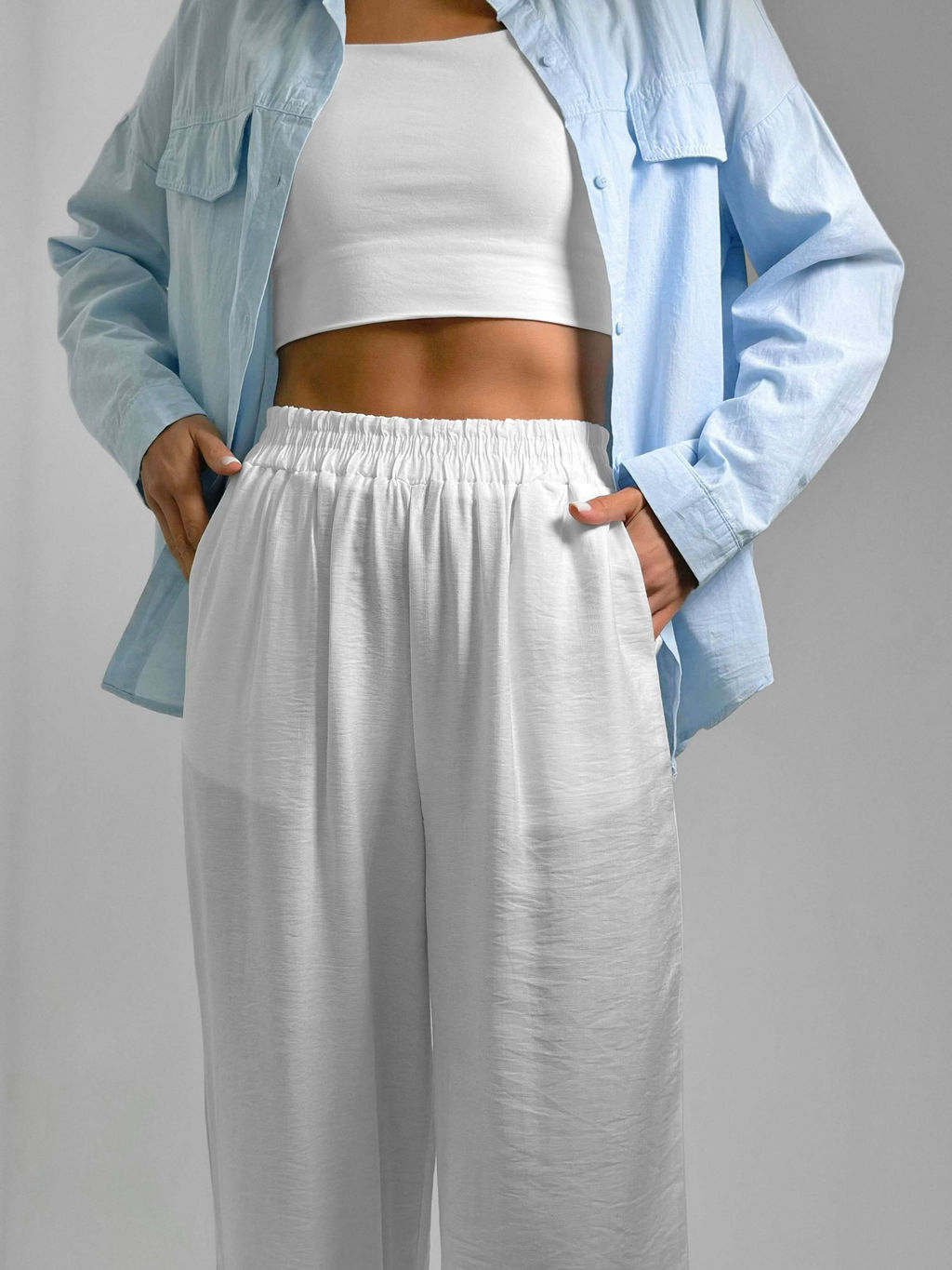 Брюки Рэмира (белый) - Nadi bordo фото 3