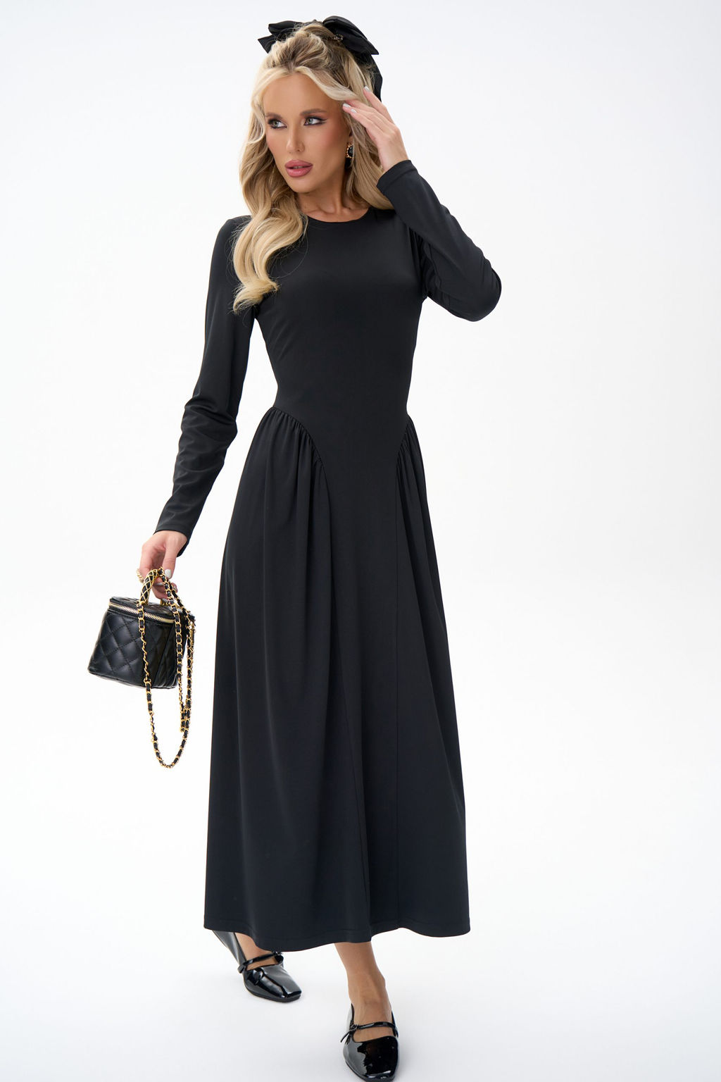 Платье Донна (чёрный) - Эльза фото 12