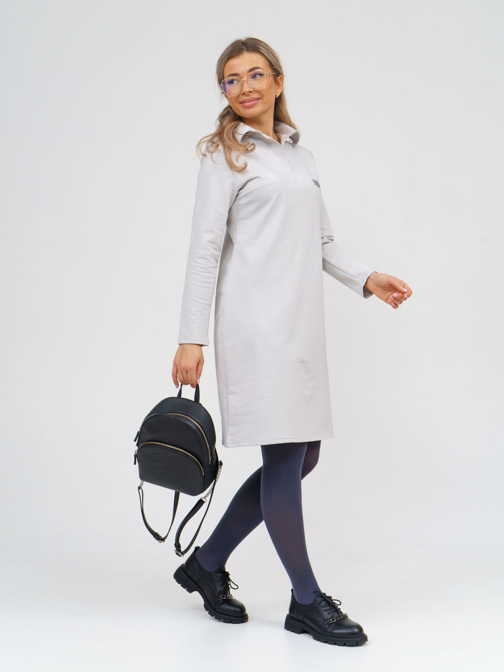 967 Платье "Св.серый"