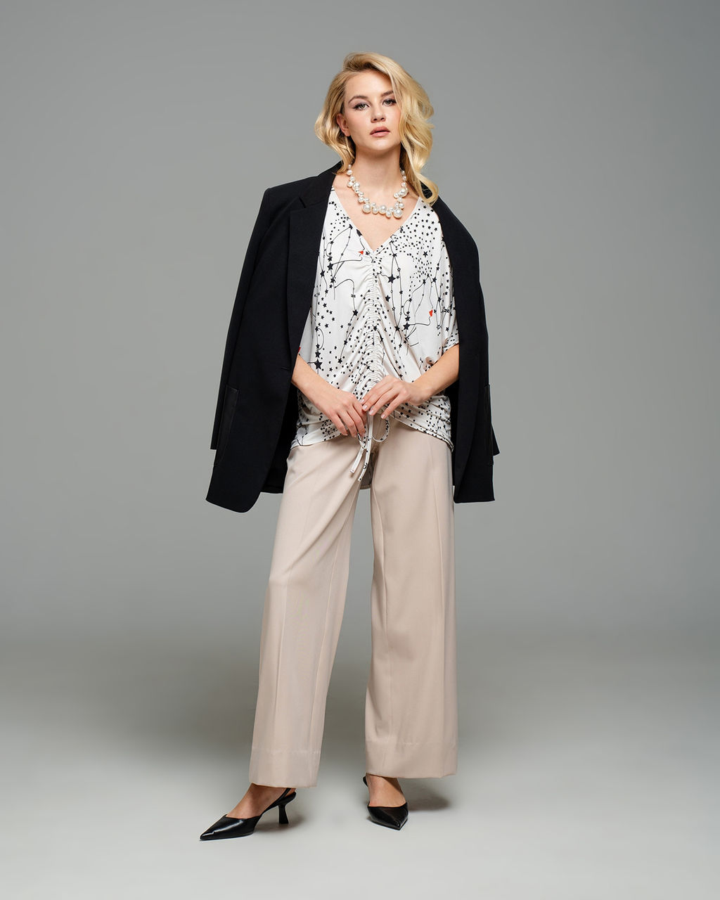 вискозная Футболка со сборкой - Sahar art lab фото 7