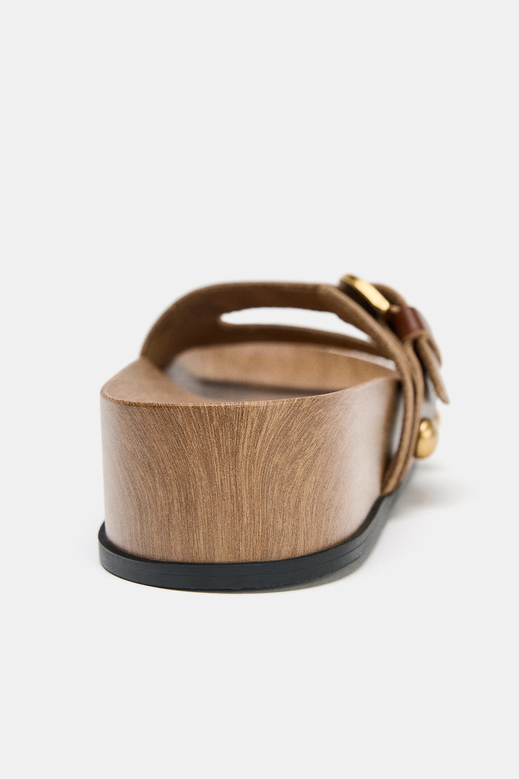 LEATHER STRAPPY PLATFORM SANDALS - Zara фото 18