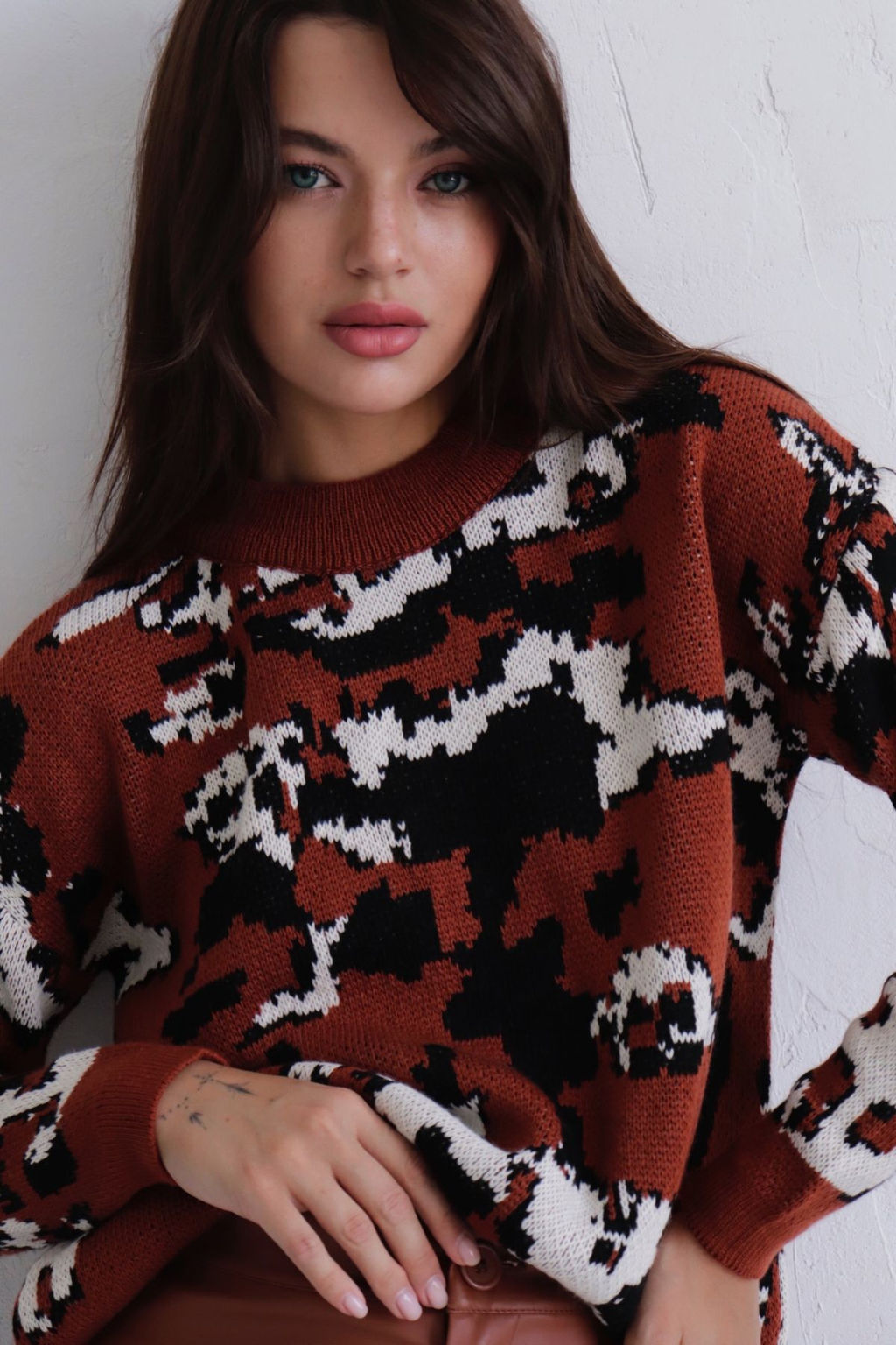 10039 Свитер коричневый - Martichelli фото 18