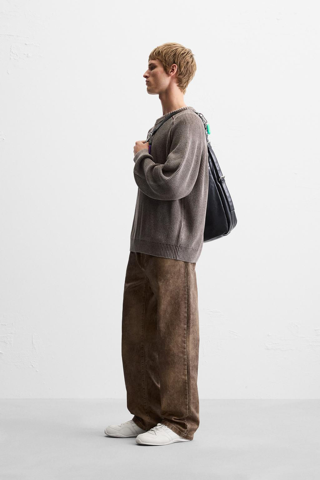 FADED TEXTURED SWEATER - Zara фото 13