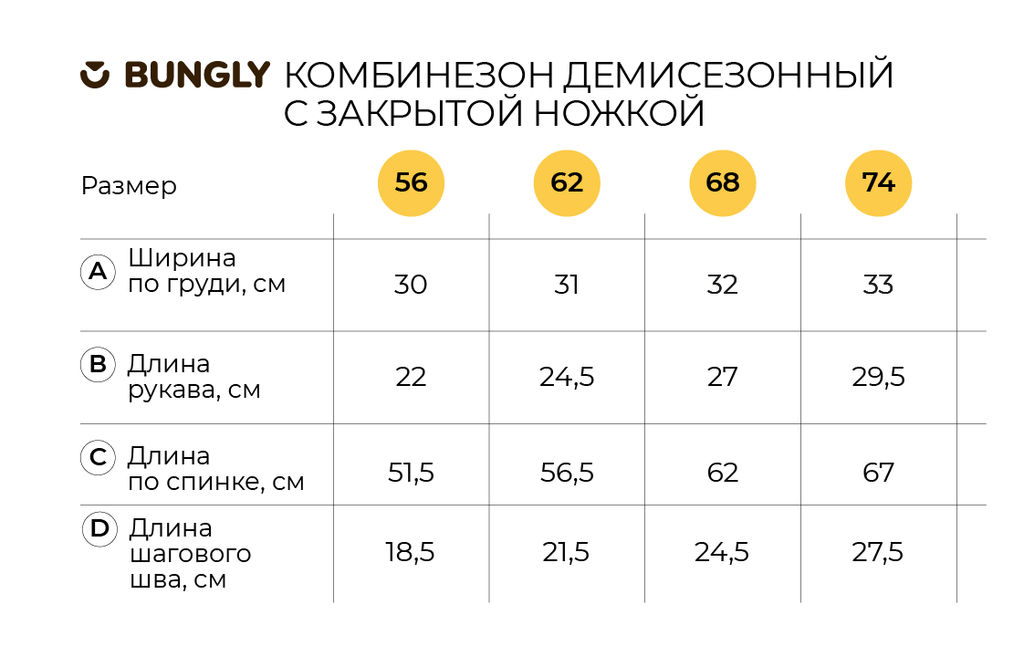 Комбинезон демисезонный с закрытой ножкой Роза 0+ - Bungly фото 2