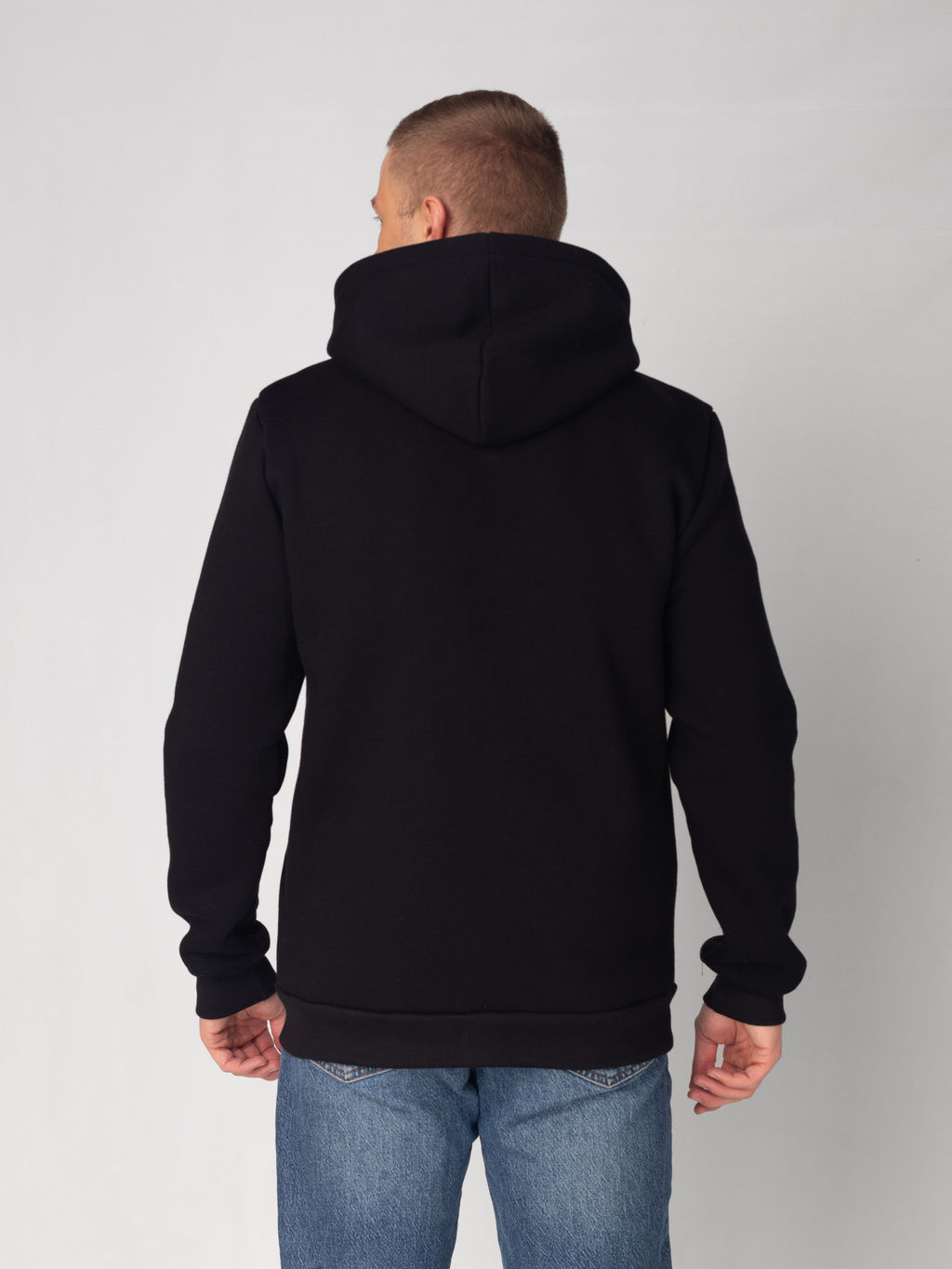 Толстовка мужская футер 3-х нитка начес пенье БАРС ЧЕРНЫЙ - Домтрик фото 5