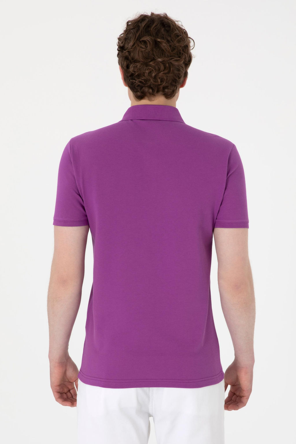 Erkek Slim Fit Polo Yaka Menek_e Basic Ti__rt - U.s. polo assn фото 5