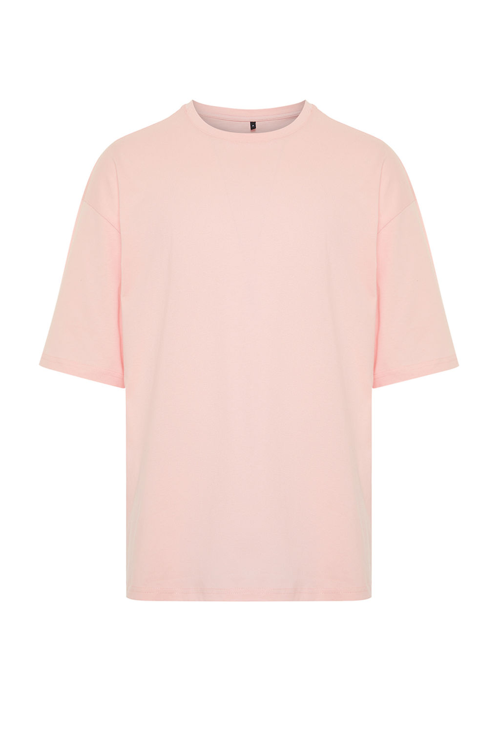 Pudra Oversize/Genis Kesim Basic %100 Pamuklu T-Shirt TMNSS22TS0318