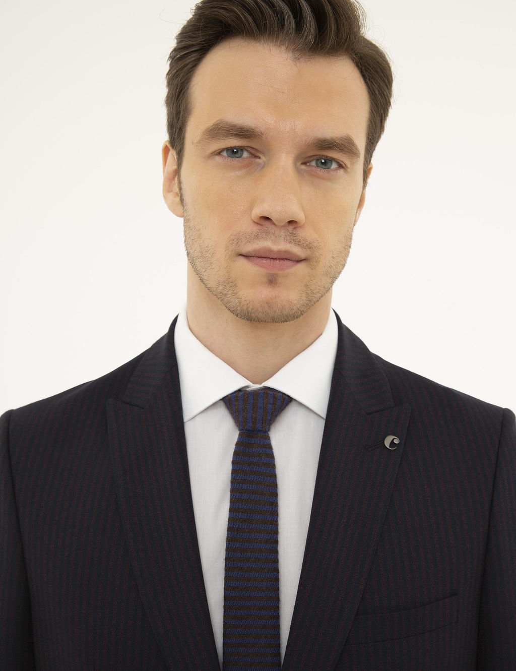 Бордово-красный приталенный пиджак - Cacharel фото 2