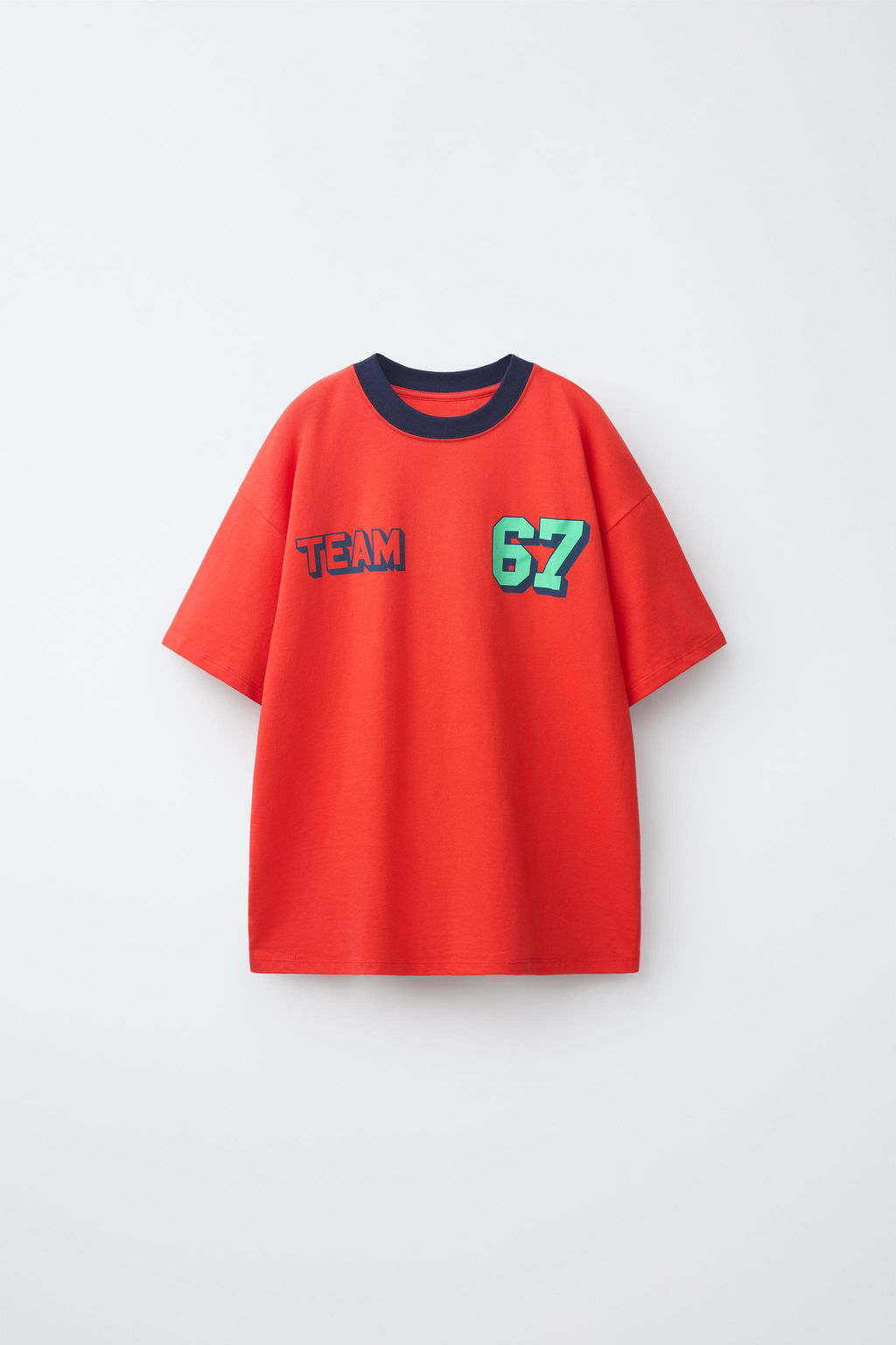 CAMISETA ESTAMPADA TEAM SIX SEVEN / Rojo - Zara фото 4