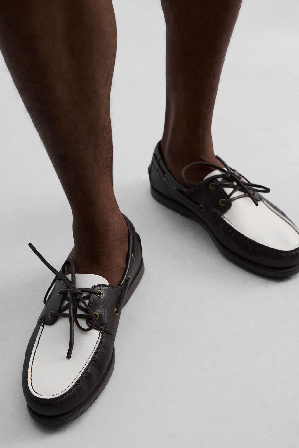 LEATHER DECK SHOES - Zara фото 3