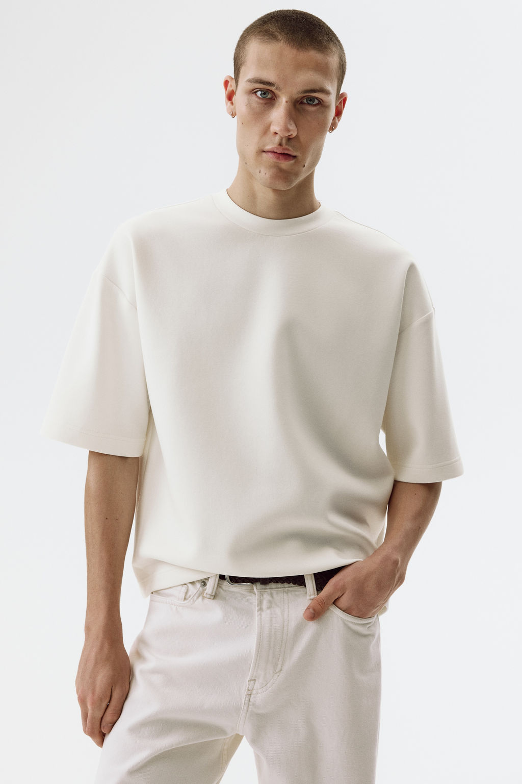 Camiseta efecto neopreno Oversized Fit - H&m фото 9