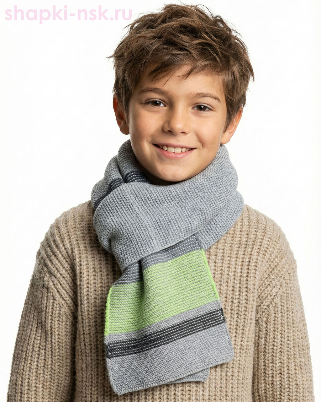 11233 MBS Шарф для мальчика (160 x 17)