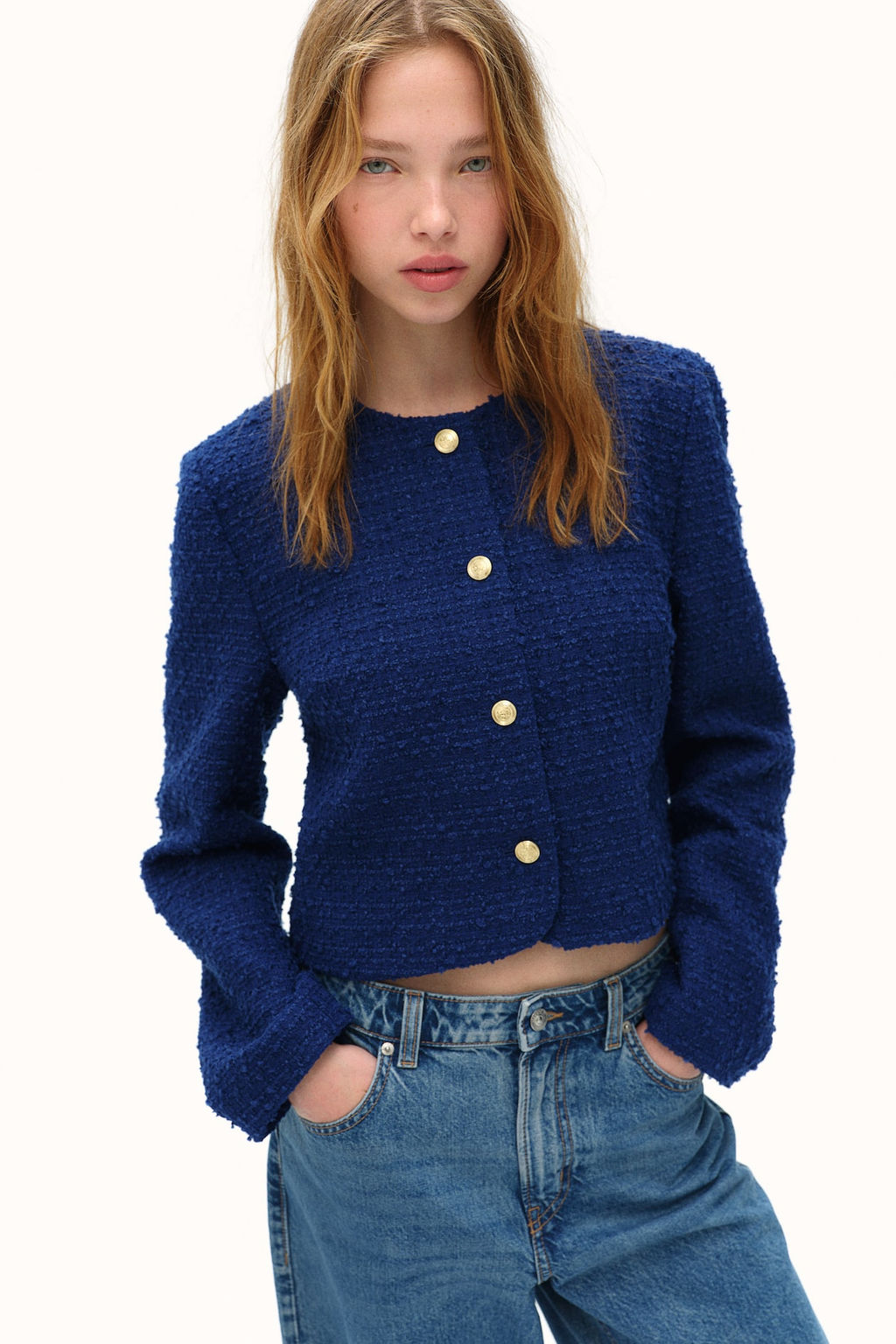 Chaqueta corta en boucle - H&m фото 2