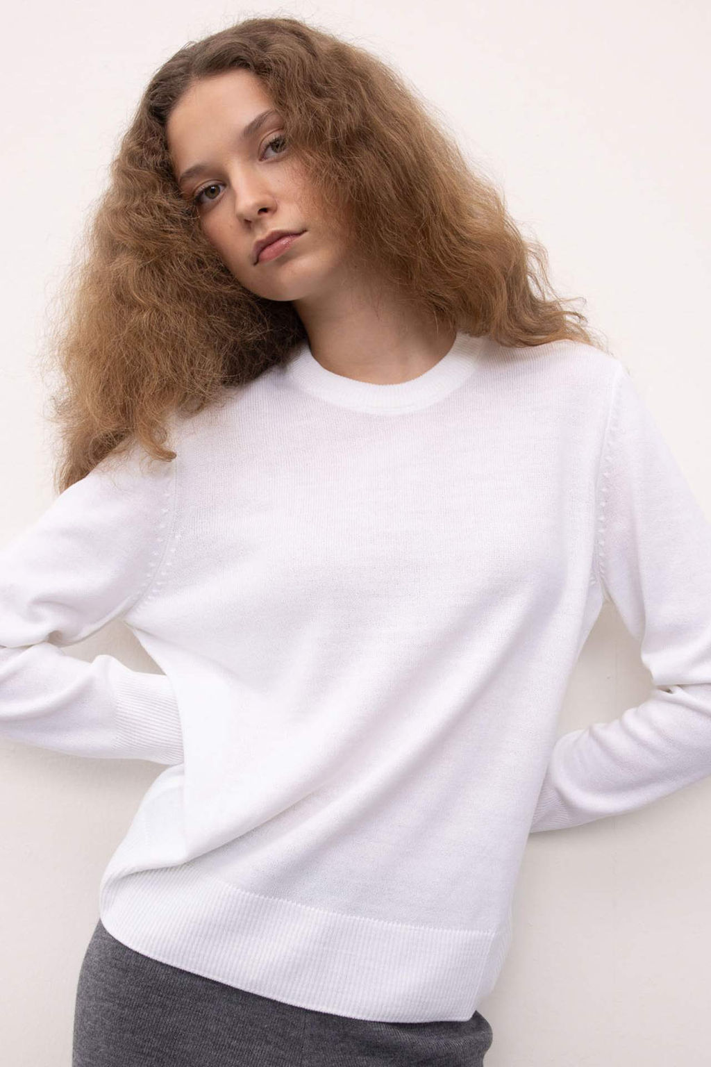 Regular Fit Bisiklet Yaka Basic Triko Kazak - Defacto фото 4