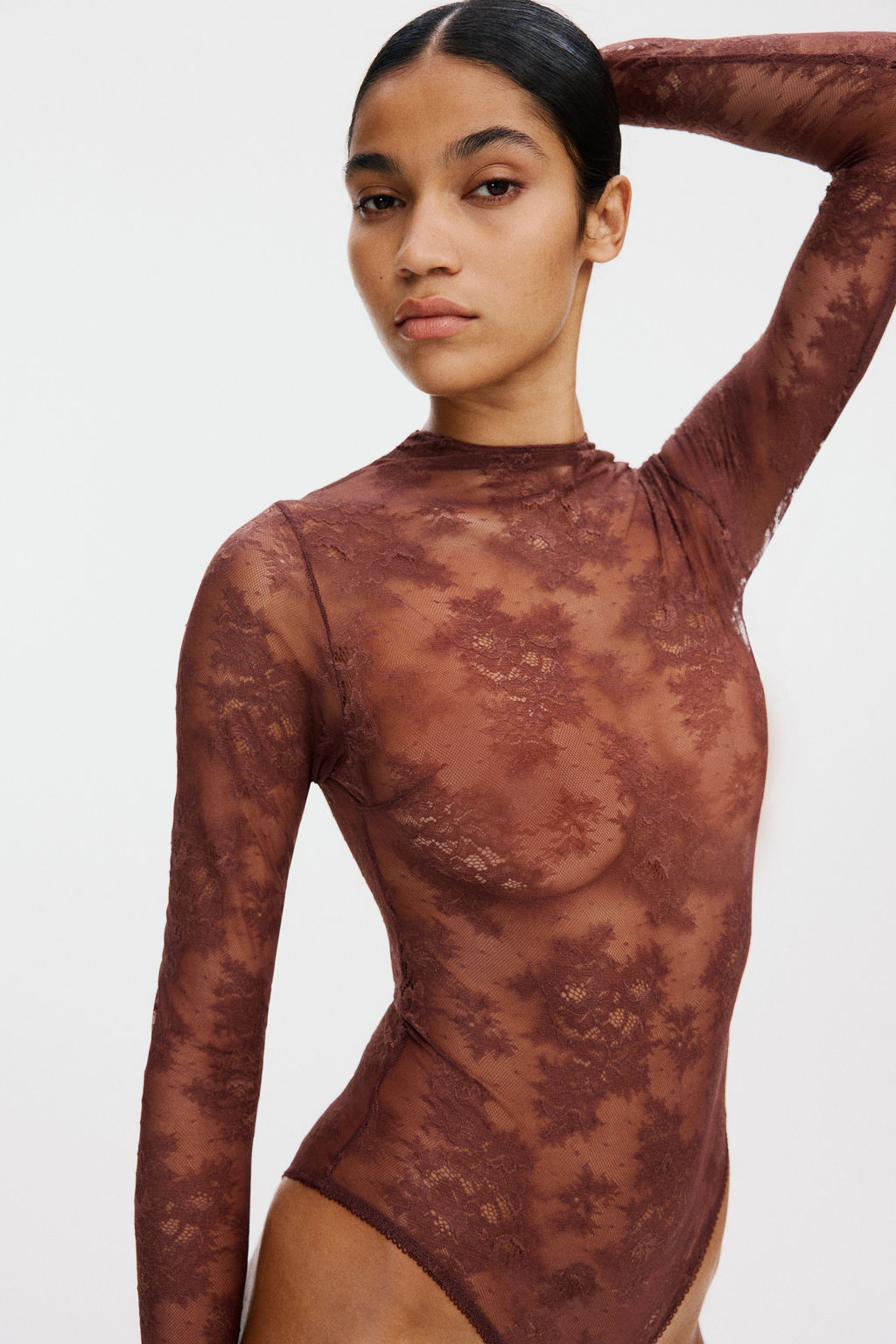 Body de manga larga en encaje - H&m фото 2