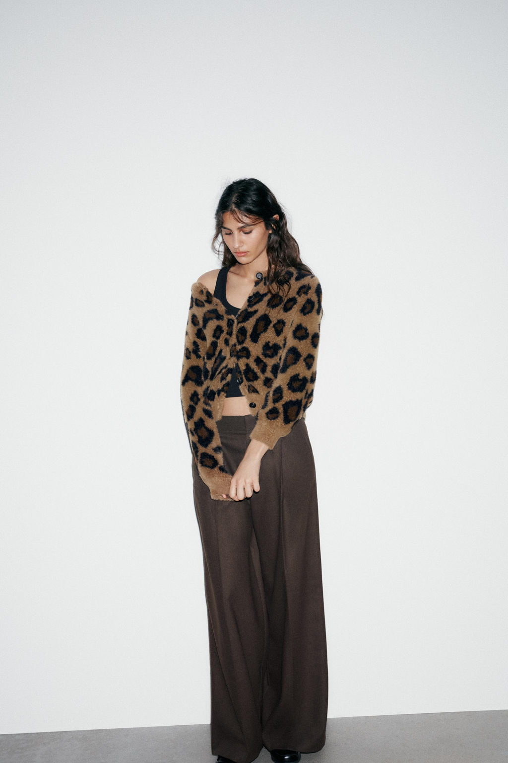 ANIMAL JACQUARD KNIT CARDIGAN - Zara фото 9