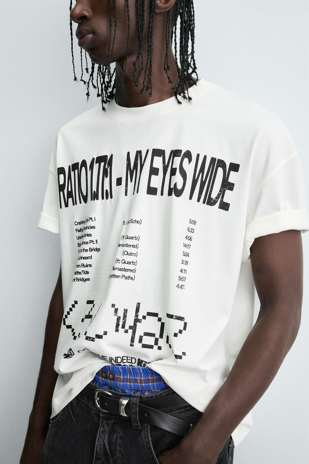 T-SHIRT WITH GRAPHIC TEXT - Zara фото 7