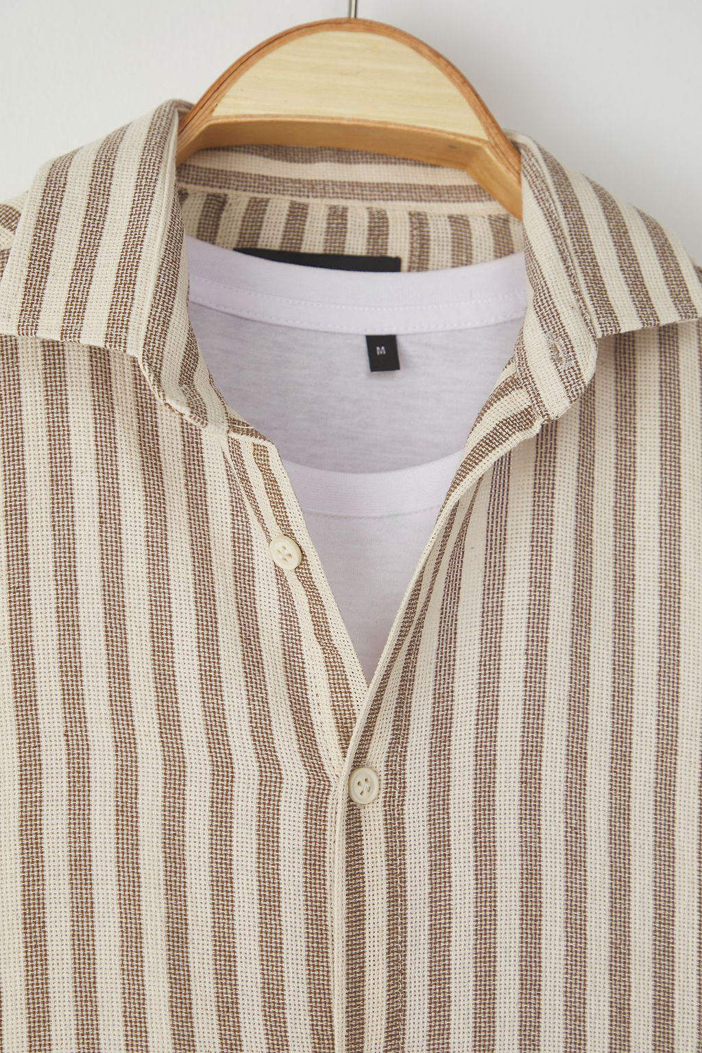 TRENDYOL MAN Premium Lacivert Regular Fit Cizgili Dokulu Keten Gorunumlu Gomlek TMNSS23GO00062 - Trendyolmilla фото 23