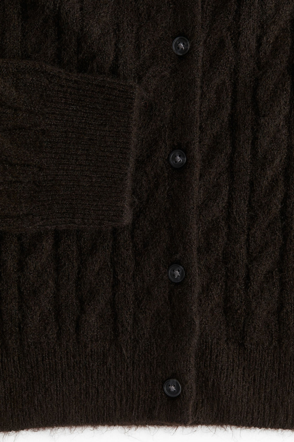 Cardigan en punto trenzado - H&m фото 5