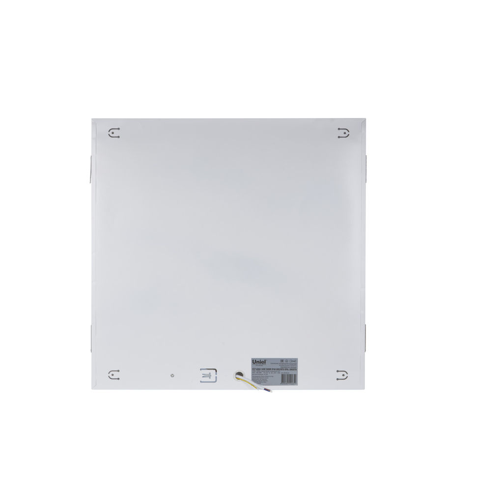 ULP-6060-36W/5000К IP40 GRILYATO OPAL SMOOTH Светильник светодиодный потолочный универсальный. Дневной равномерный свет (5000K). 4200Лм. 588X588x25мм. Корпус белый. В комплекте с и/п. ТМ Uniel