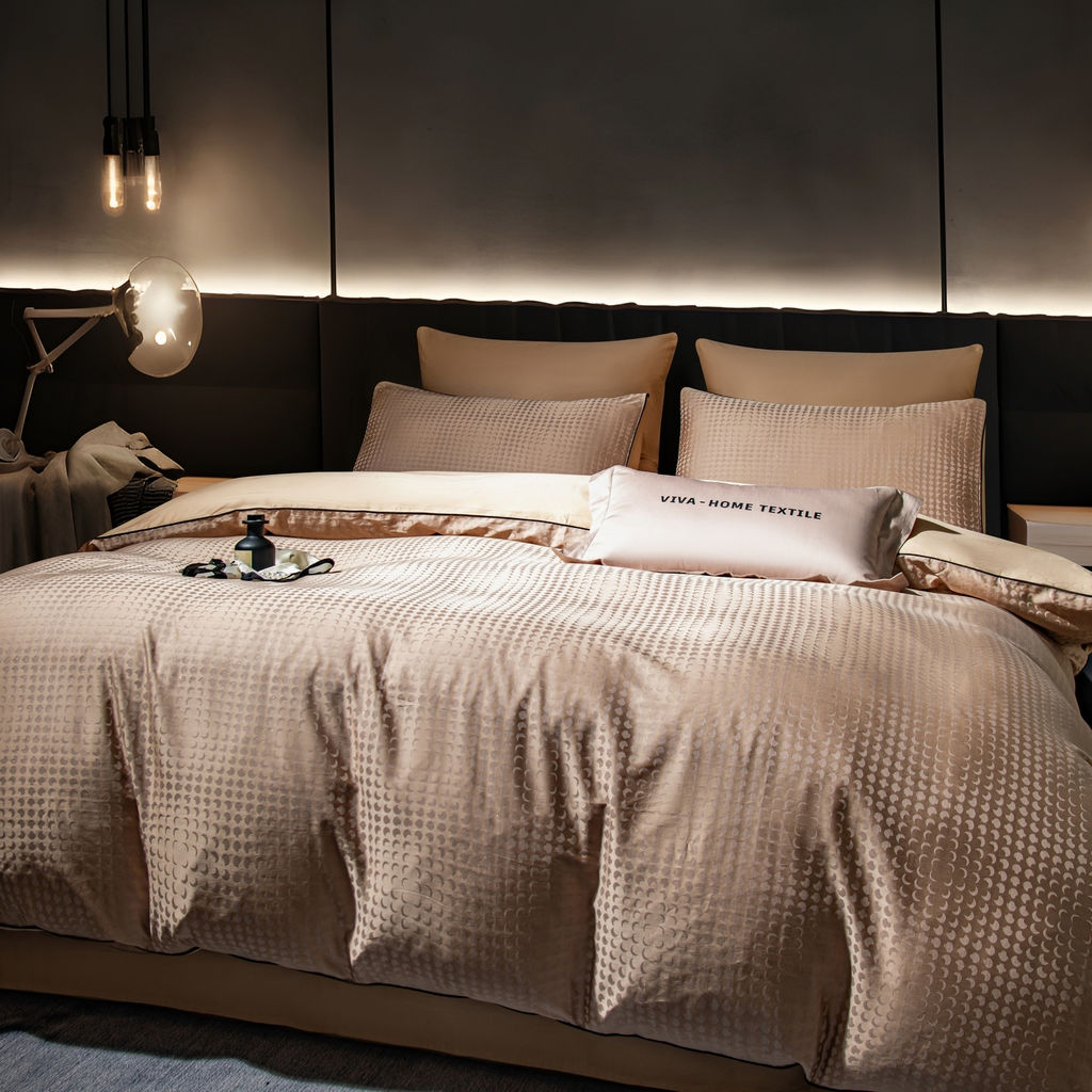 Комплект постельного белья Сатин-Жаккард Тессоро MT004 Евро 4 Наволочки - Ситрейд фото 6