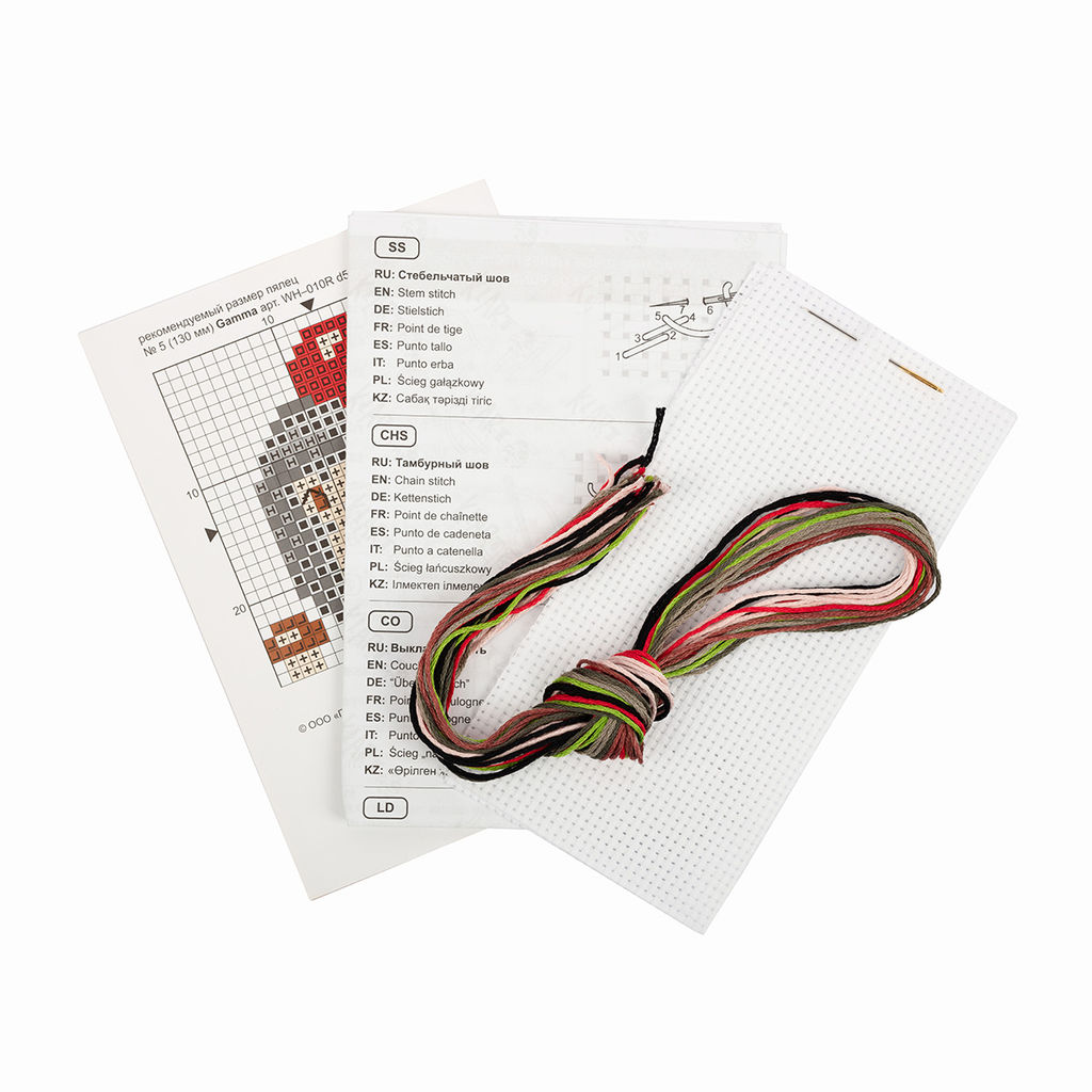 Klart набор для вышивания 8-330 Маленький ёжик 9.5 х 9.5 см