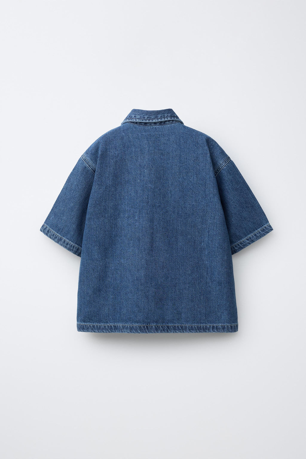 CAMISA DENIM FLUIDA / Azul medio - Zara фото 2