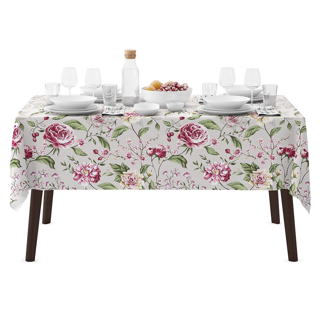 Вивьен Скатерть 240х145см, длина стола до 200см, на 10-12 персон, хлопок Комфорт 171г/м2, Домашняя мода (Россия)  фото 6