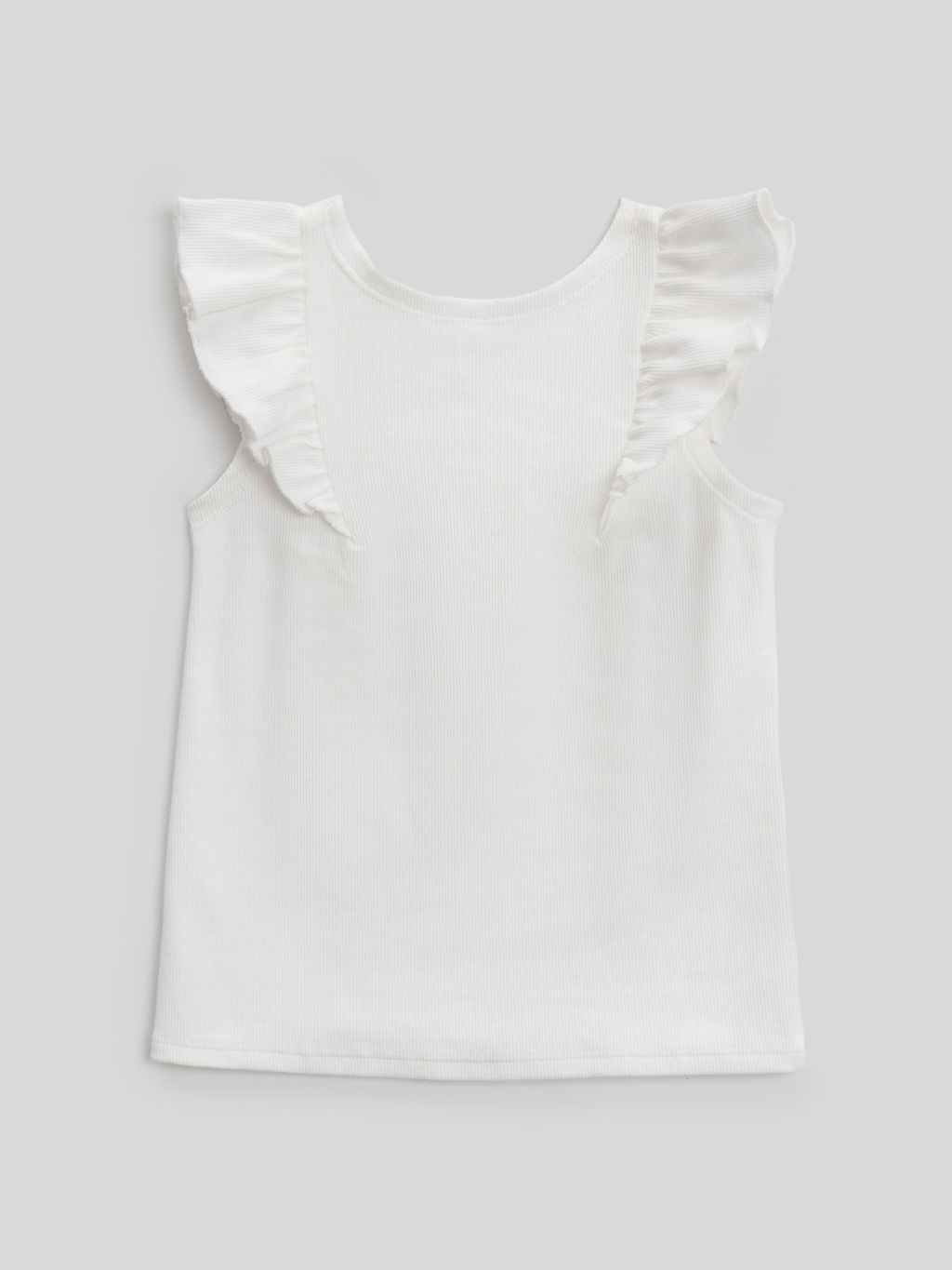 Топ детский Acoola Rosio для девочек белый  фото 2