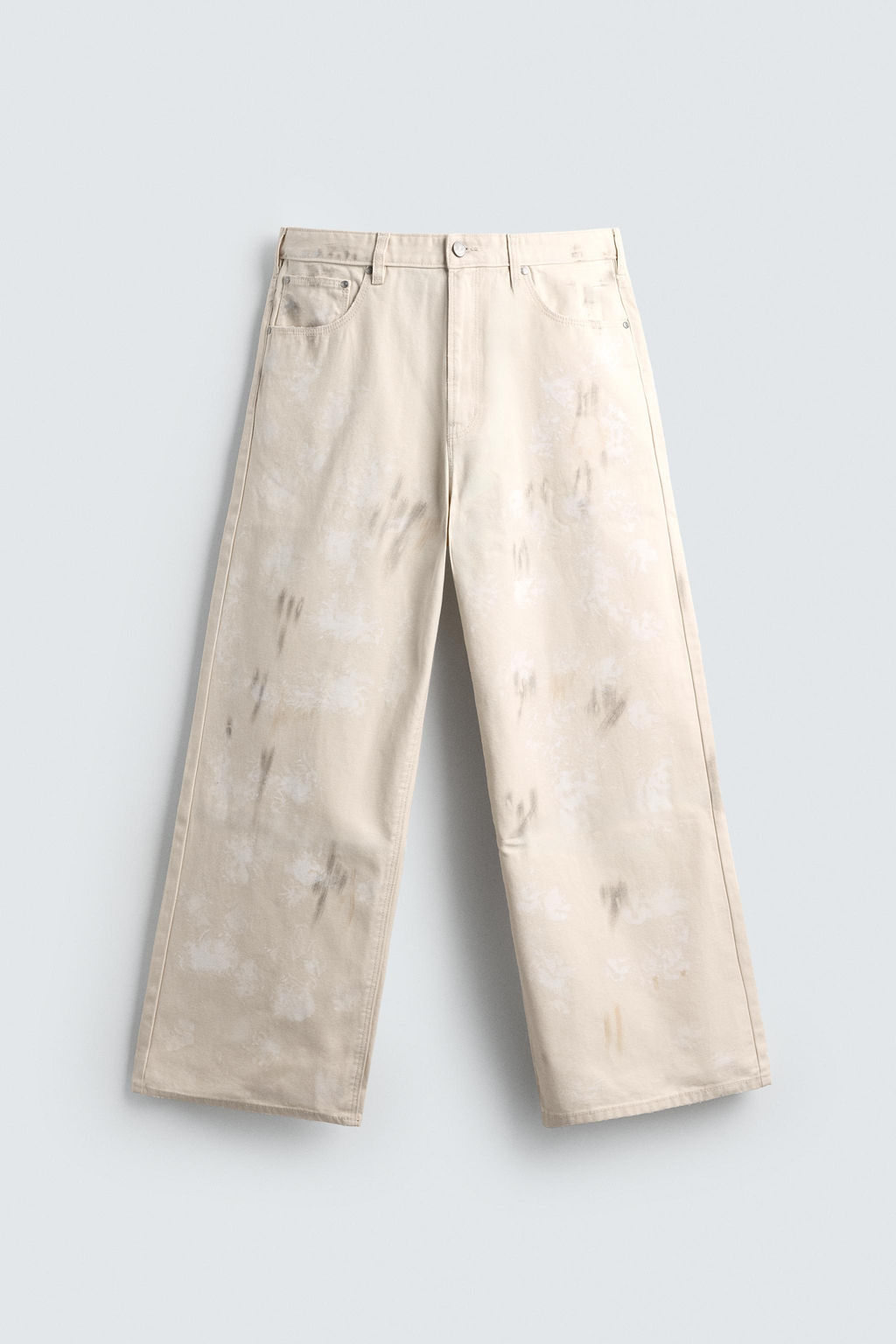 ABSTRACT PRINT TEXTURED TROUSERS - Zara фото 7