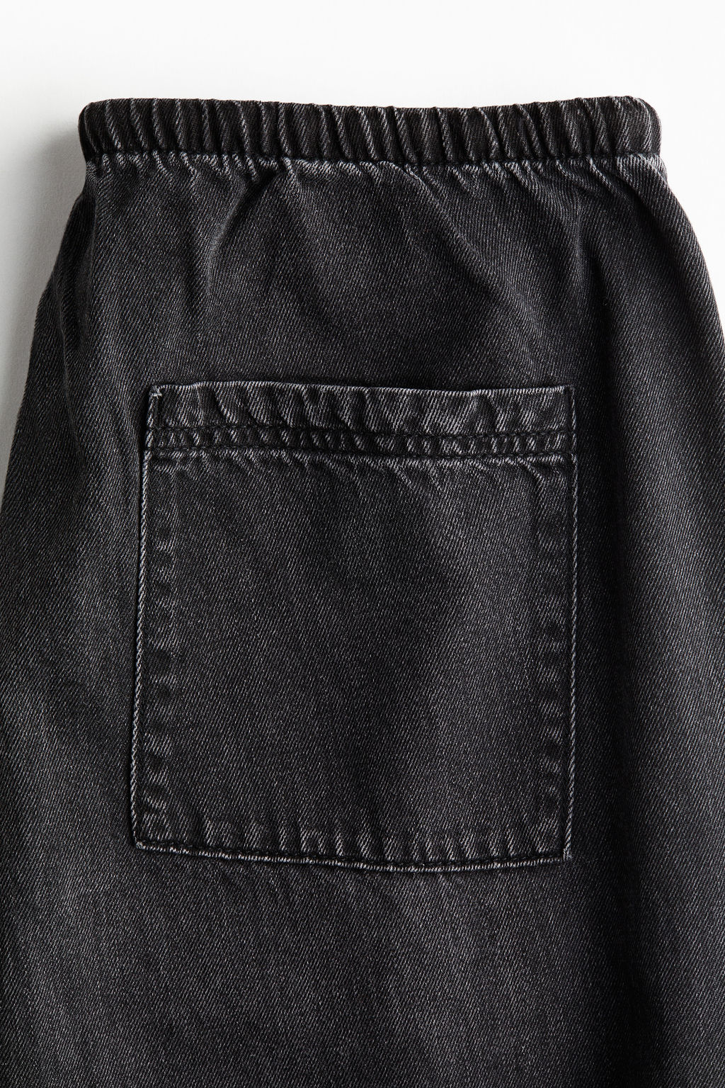 Pantal?n denim con cord?n de ajuste - H&m фото 10